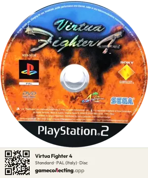 Virtua Fighter 4 PlayStation 2, PAL disc
