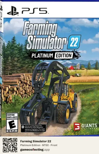 Farming Simulator 22 PlayStation 5, NTSC box front