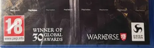 Kingdom Come: Deliverance, the PEGI square on its front
