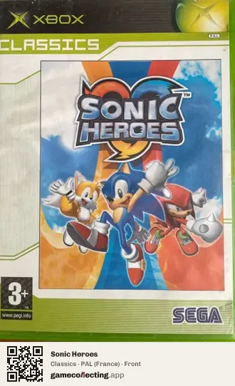 Sonic Heroes Xbox, France box front
