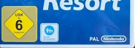 Wii Sports Resort, the USK square on its front