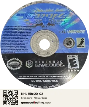 NHL Hitz 20-02 Nintendo GameCube, NTSC disc