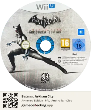 Batman: Arkham City Nintendo Wii U, PAL disc
