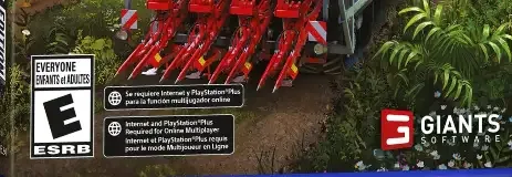 Farming Simulator 22, the ESRB box on its front