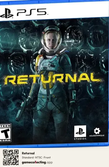 Returnal PlayStation 5, NTSC box front