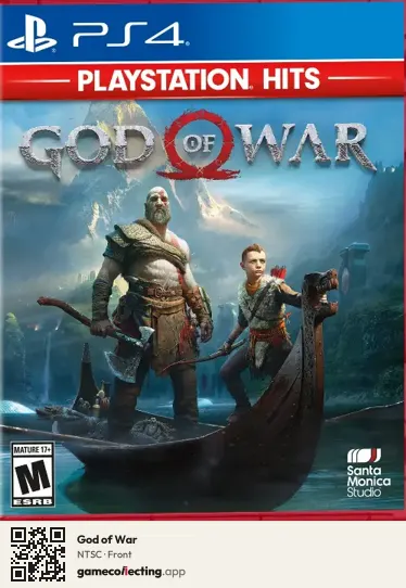 God of War PlayStation 4, NTSC box front