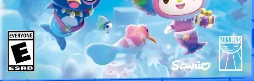Hello Kitty Island Adventure, the ESRB box on its front