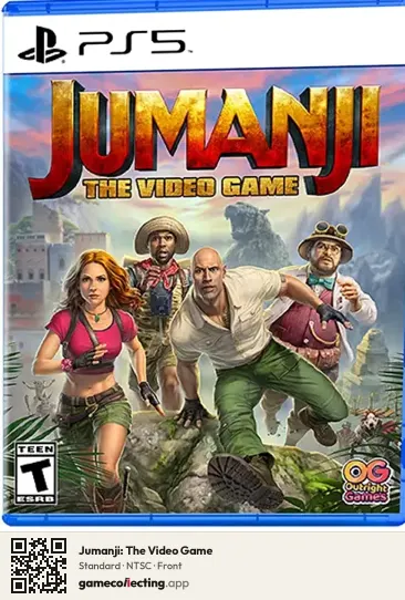 Jumanji: The Video Game PlayStation 5, NTSC box front