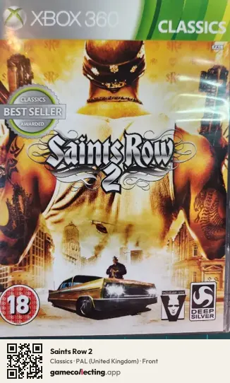 Saints Row 2 Xbox 360, United Kingdom box front