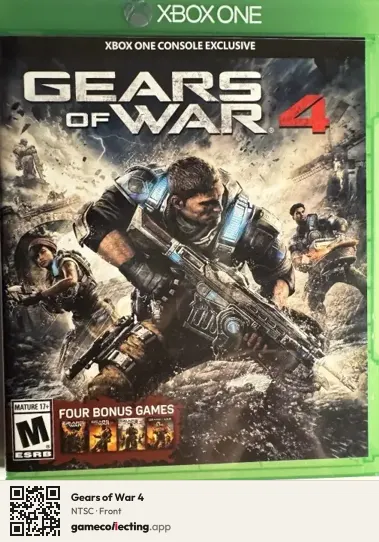 Gears of War 4 Xbox One, NTSC box front