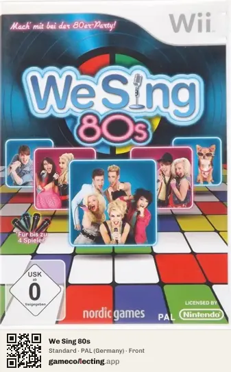 We Sing 80s Nintendo Wii, Germany box front