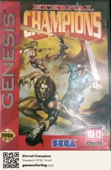 Eternal Champions Sega Mega Drive / Genesis, NTSC box front