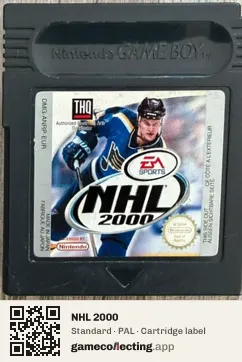 NHL 2000 Game Boy Color, PAL cartridge label
