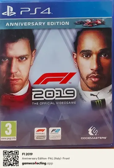 F1 2019 PlayStation 4, Italy box front