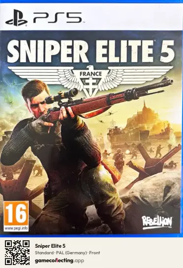 Sniper Elite 5 PlayStation 5, Germany box front