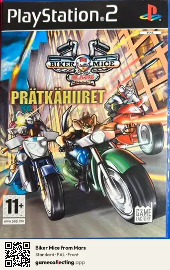 Biker Mice from Mars PlayStation 2, PAL box front