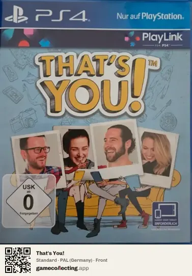 That's You! PlayStation 4, Germany box front