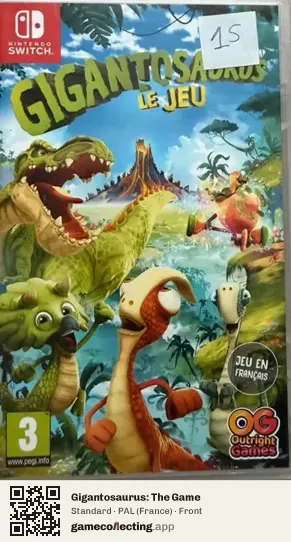 Gigantosaurus: The Game Nintendo Switch, France box front