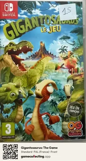 Gigantosaurus: The Game Nintendo Switch, France box front