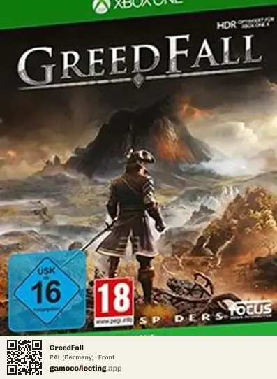 GreedFall Xbox One, Germany box front