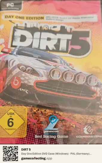 DiRT 5 Computer, Germany box front
