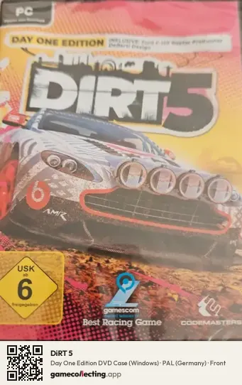 DiRT 5 Computer, Germany box front