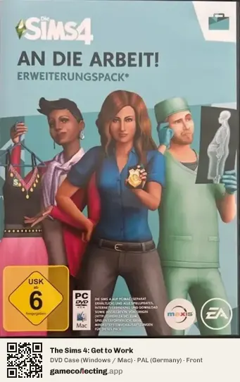 The Sims 4: Get to Work Computer, Germany box front