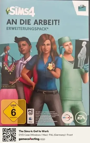 The Sims 4: Get to Work Computer, Germany box front