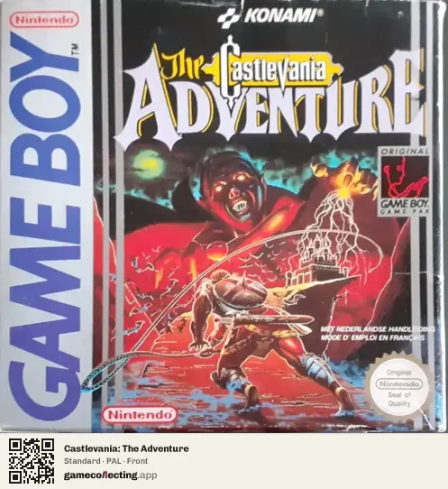 Castlevania: The Adventure Game Boy, PAL box front