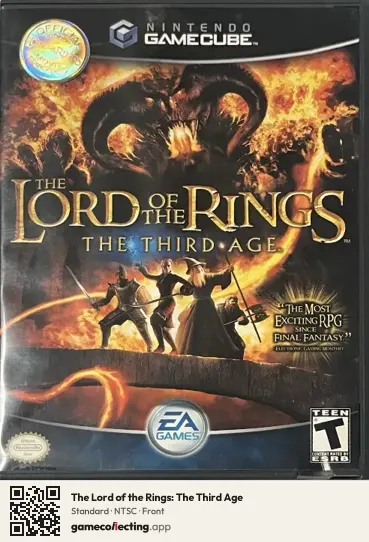 The Lord of the Rings: The Third Age Nintendo GameCube, NTSC box front