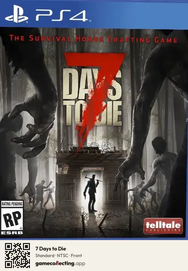 7 Days to Die PlayStation 4, NTSC box front