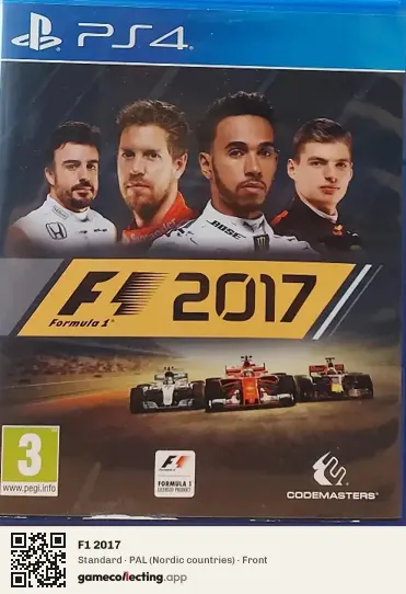 F1 2017 PlayStation 4, Nordic countries box front