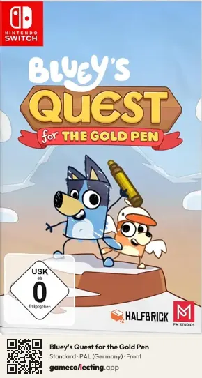 Bluey's Quest for the Gold Pen Nintendo Switch, Germany box front
