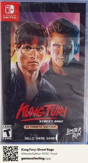 Kung Fury: Street Rage Nintendo Switch, NTSC box front