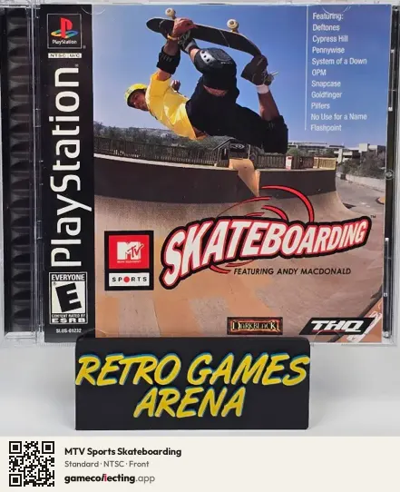 MTV Sports Skateboarding PlayStation, NTSC box front