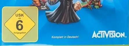 Skylanders: Trap Team, the USK square on its front