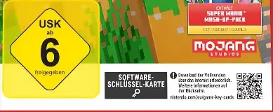 Minecraft, the USK square on its front