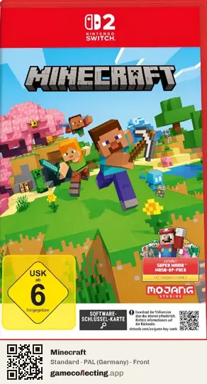 Minecraft Nintendo Switch 2, Germany box front