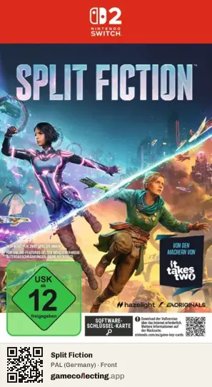 Split Fiction Nintendo Switch 2, Germany box front