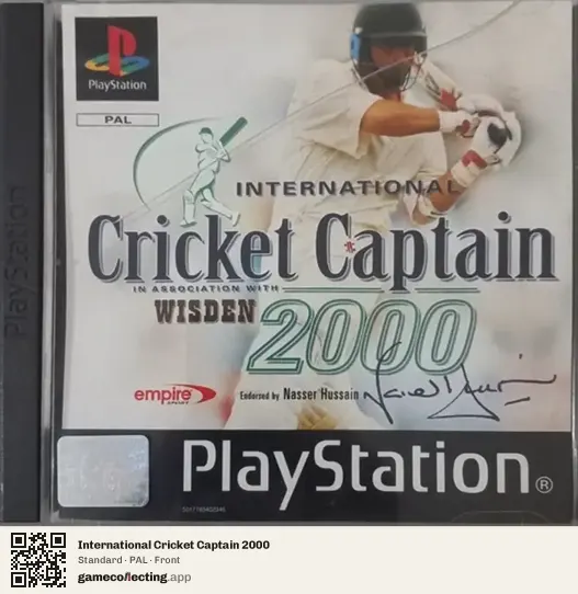 International Cricket Captain 2000 PlayStation, PAL box front