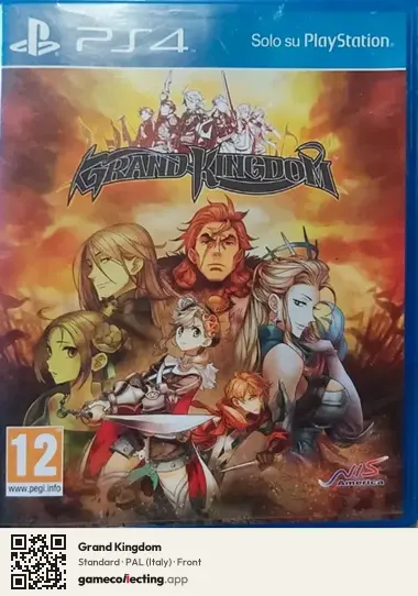 Grand Kingdom PlayStation 4, Italy box front