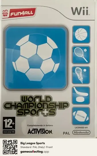 Big League Sports Nintendo Wii, Italy box front