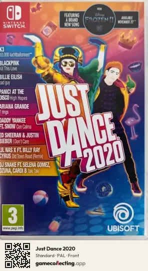 Just Dance 2020 Nintendo Switch, PAL box front