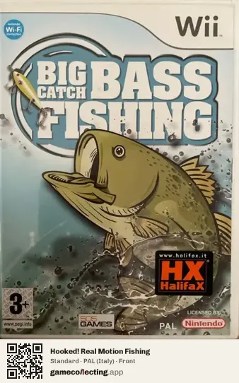 Hooked! Real Motion Fishing Nintendo Wii, Italy box front