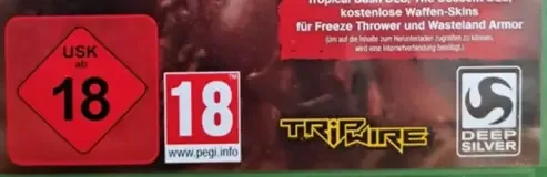 Killing Floor 2, the USK square on its front