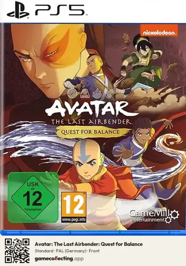 Avatar: The Last Airbender: Quest for Balance PlayStation 5, Germany box front