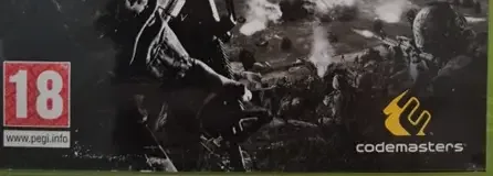Operation Flashpoint: Dragon Rising, the PEGI square on its front