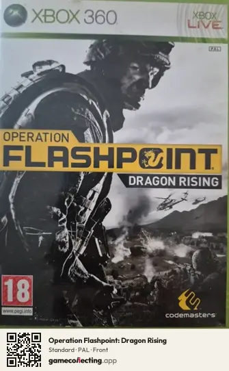 Operation Flashpoint: Dragon Rising Xbox 360, PAL box front