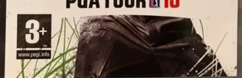 Tiger Woods PGA Tour 10, the PEGI square on its front
