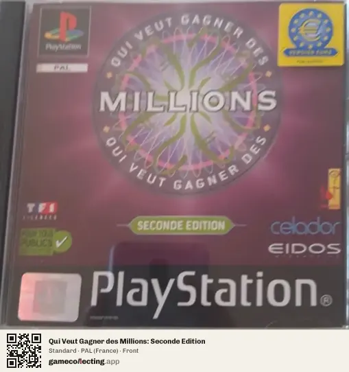 Qui Veut Gagner des Millions: Seconde Edition PlayStation, France box front